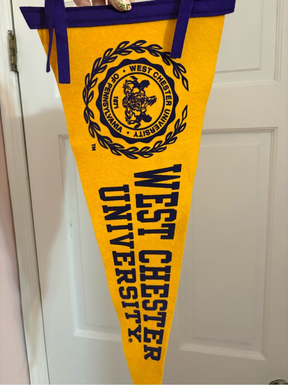 West Chester University Gold & Purple Felt Pennant